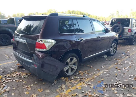 2012 Toyota Highlander Limited V6 z USA, uszkodzony, nr VIN 5TDDK3EH8CS127088